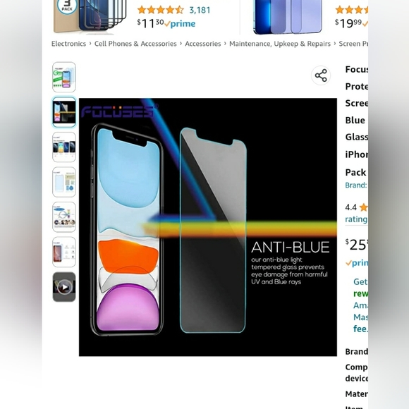 New 3 Pack Focuses Screen Protectors - Picture 6 of 9